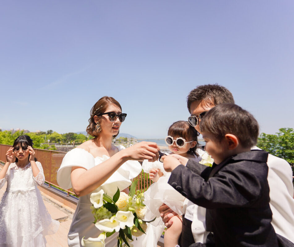 お子様と一緒にご結婚式