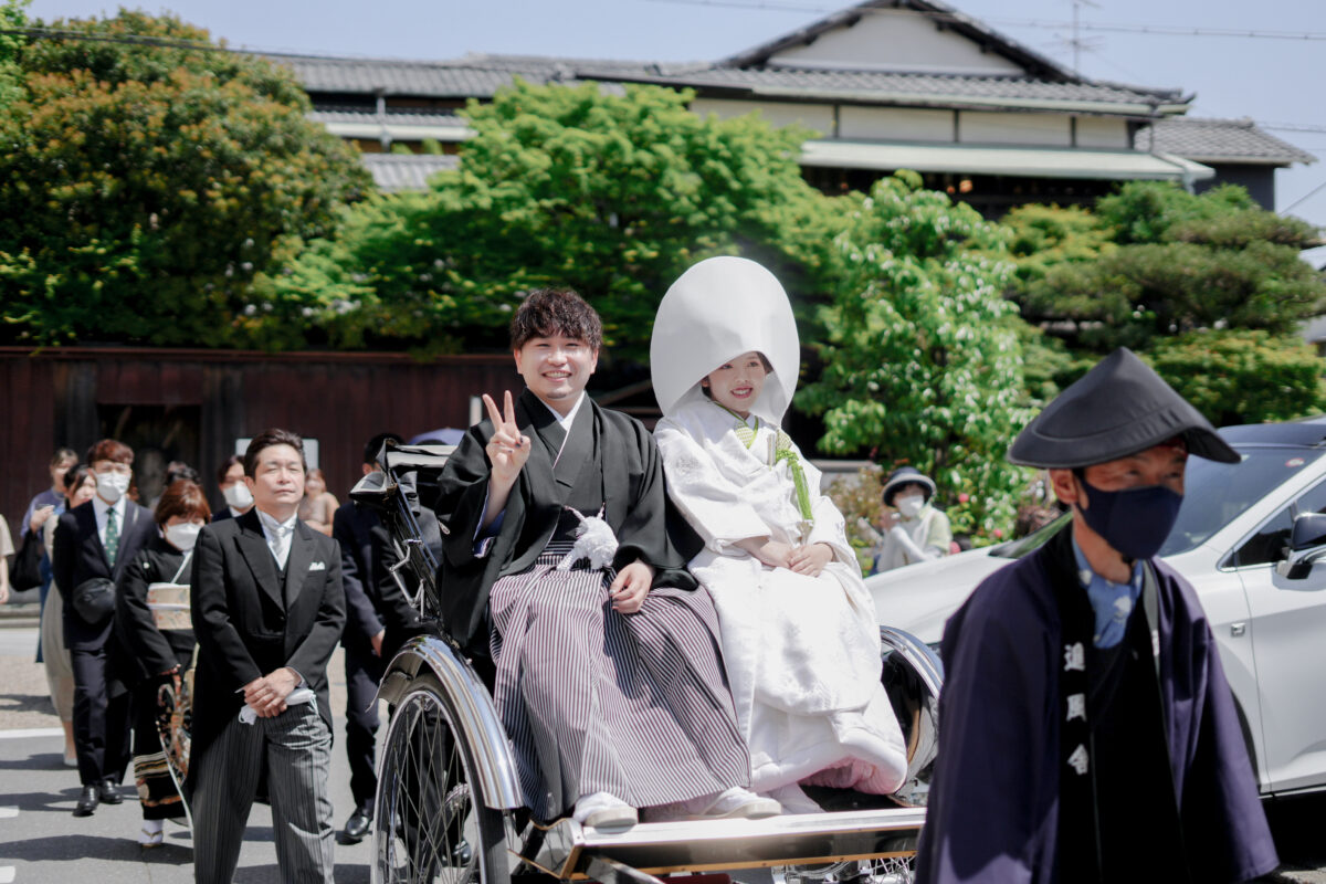 春日神社で神前式