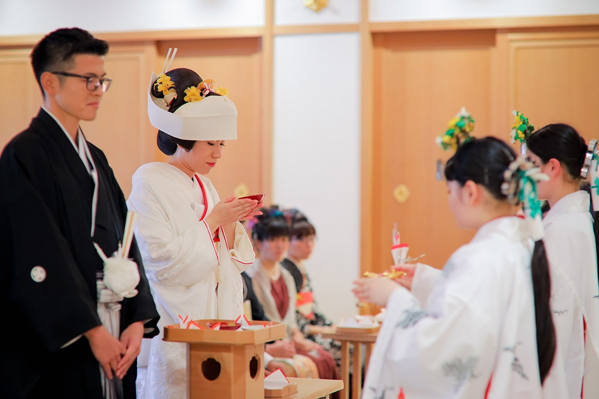 ＜ゆかりある多度大社での挙式＞多国籍のゲストと過ごす日本の結婚式の5枚目写真