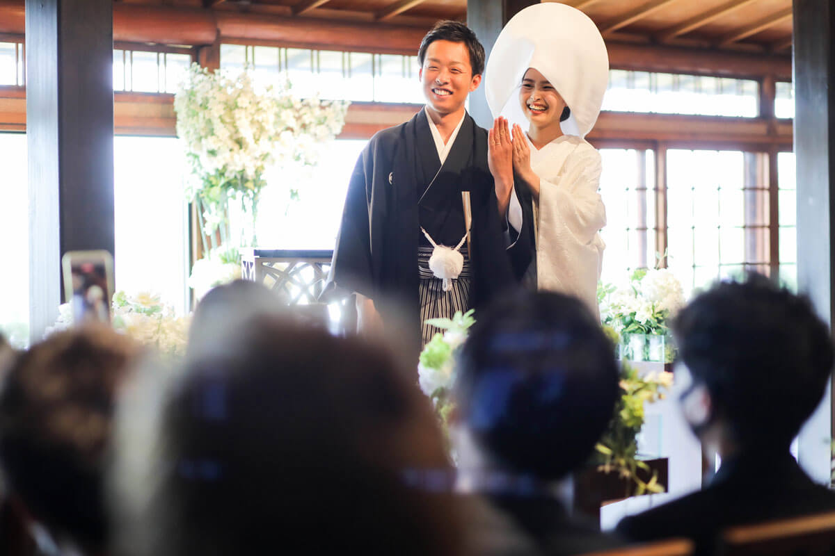 <和装人前式>たくさんの笑顔があふれる結婚式の5枚目写真