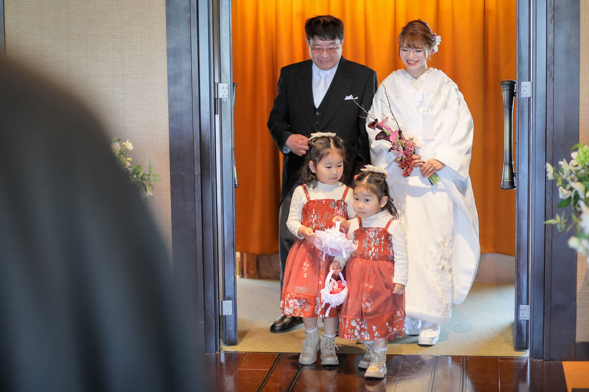 <和装挙式ウエディング>ゲストと近い距離で過ごす大切な時間の3枚目写真
