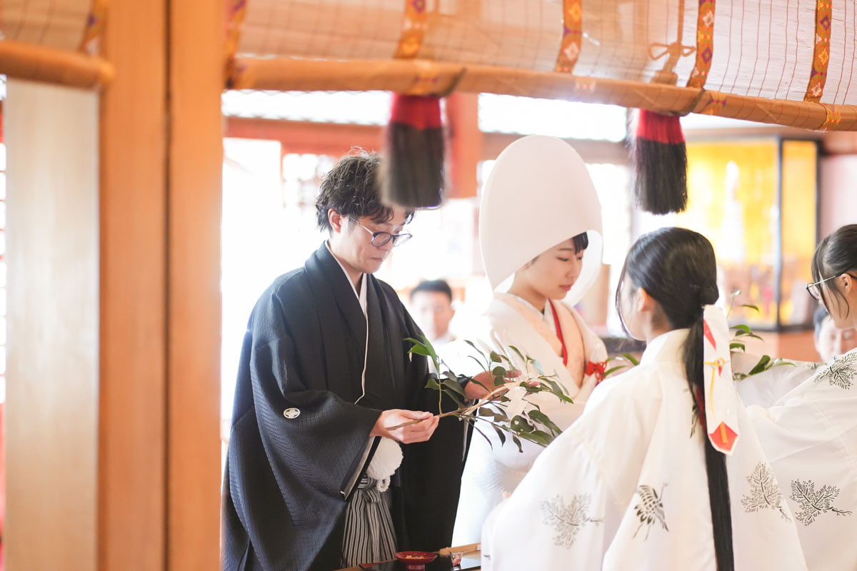 〈冬婚〉おふたりらしさ溢れる和婚の4枚目写真