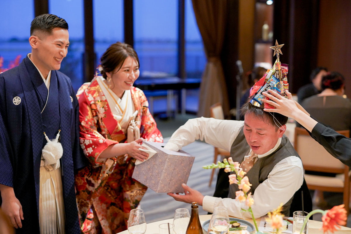 〈冬婚〉和装×紅葉 みんなで楽しむ結婚式の11枚目写真