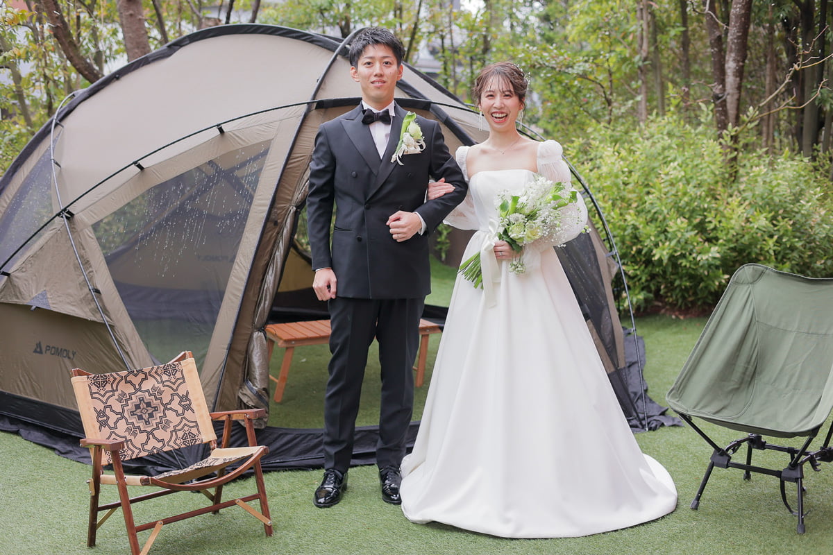 <春婚> キャンプ好きのおふたりとゲストが楽しめる参加型ウエディング